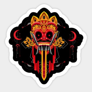 red barong bali Sticker